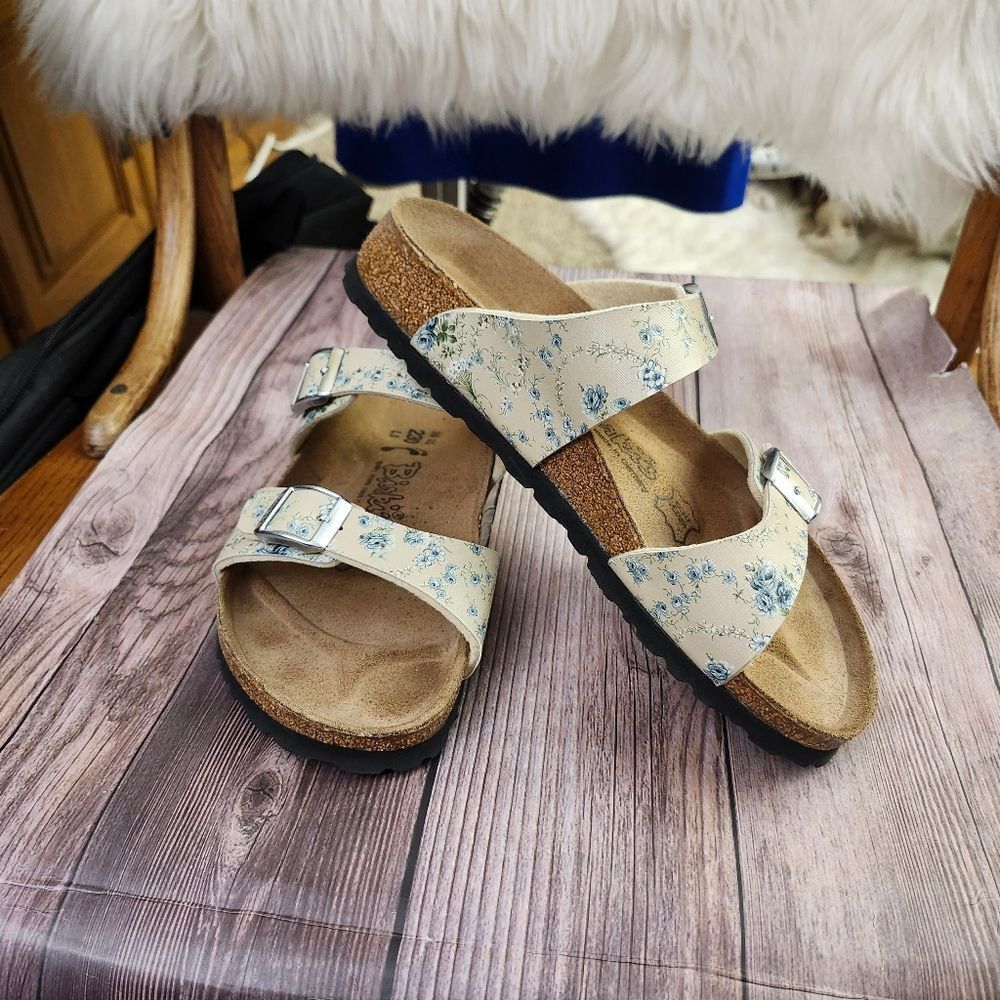 Birki's By Birkenstock Floral Slip-on Sandals Sz 5‎ - Picture 5 of 11